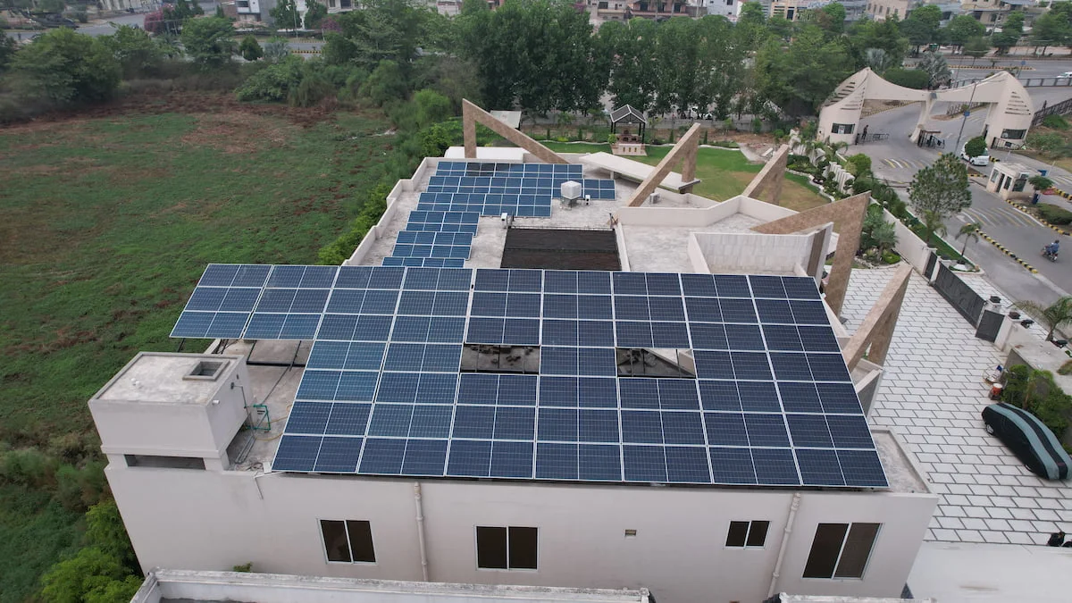 55 kW residential rooftop solar installation in Gujranwala